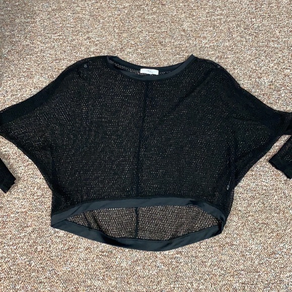 One7Six Black oversized Sweater w/ camisole - Size medium - Picture 10 of 12